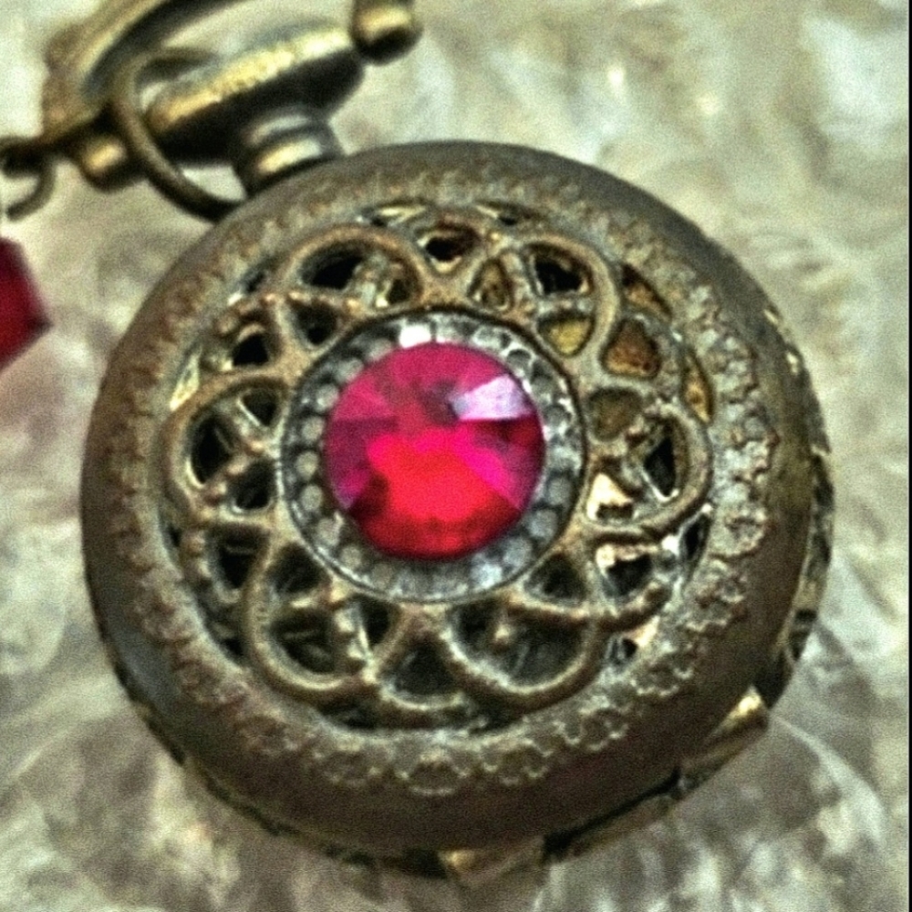 COPY 1899 Antique Marked Signed 925 Filligree Embossed RU 9